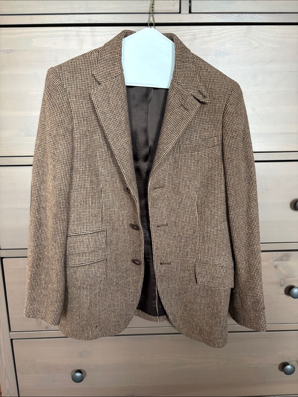 Youth Ralph Lauren Brown Houndstooth Sport Coat